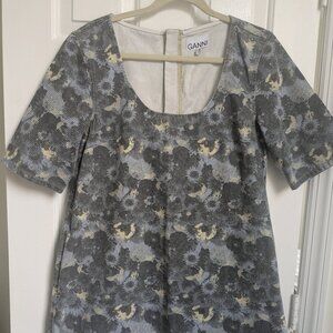 GANNI Floral Print Minidress sz 38/M